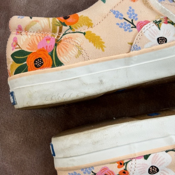 Keds x Rifle Paper Co Peach Floral Lace Up Sneakers Size 9 from Anthropologie - Picture 8 of 15